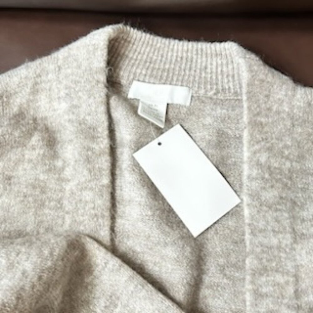 NWT Wool Blend Very Soft Oversized Open Front Knit Cardigan - Picture 10 of 16